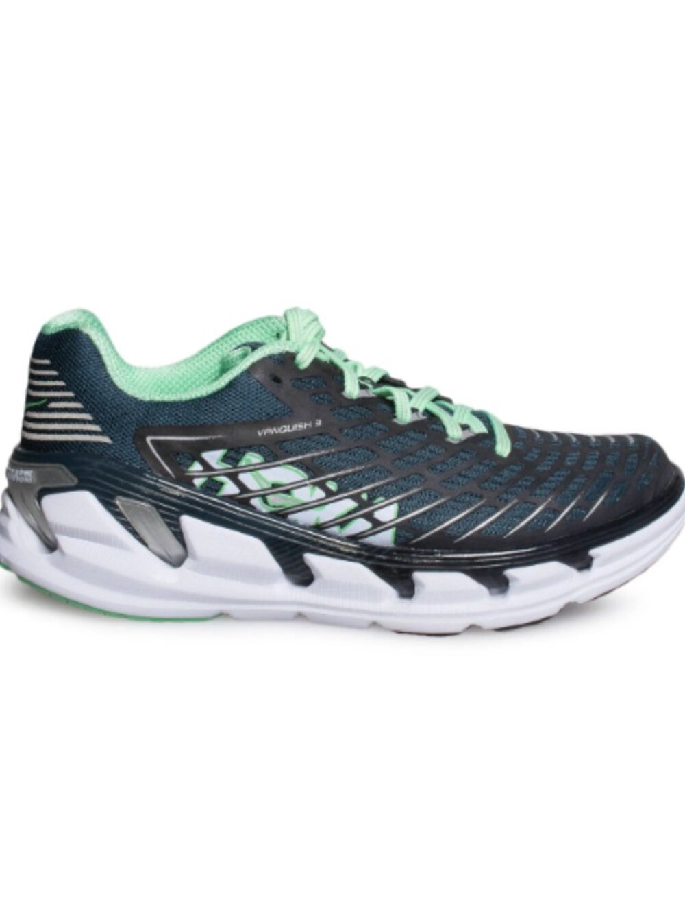 Hoka Vanquish 3 Running Shoes Midnight Navy Aqua Size 11 Women's